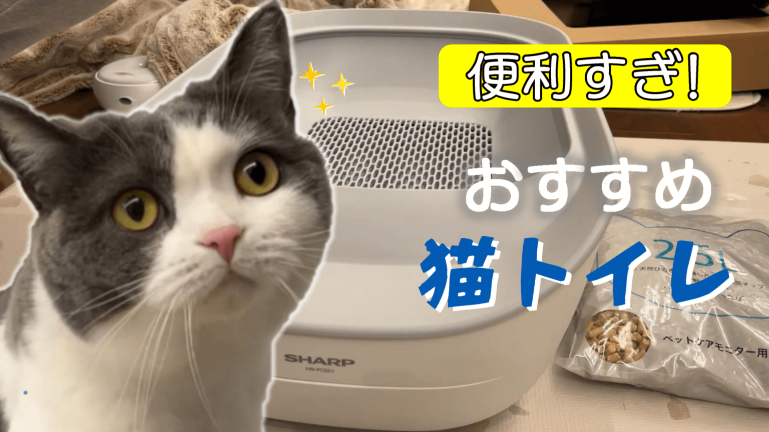 ✨ 猫 ペットケアモニター AIトイレ SHARP HN-PC001-W